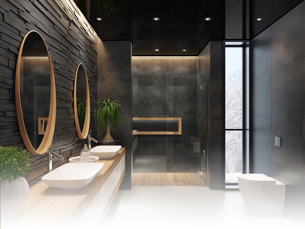 Spanndecke im Badezimmer